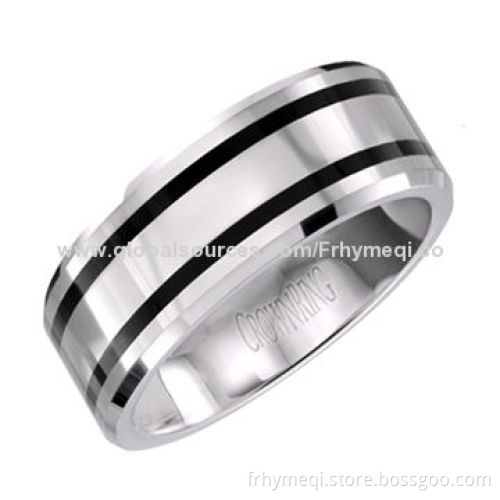 Tungsten Steel Ring, No Plating, Polish